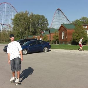Skateboarding in kansas city.