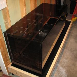 Sump made by Brian (ArstenA)  4ft long x 20" deep x 20 high? Can't remember height and too comf